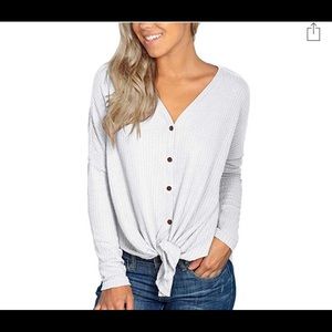 Tie Knot Henley Tops